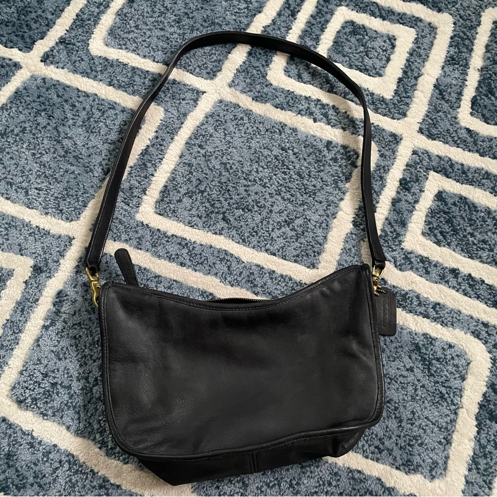 VGUC VINTAGE COACH Large Swinger Black Shoulder Bag